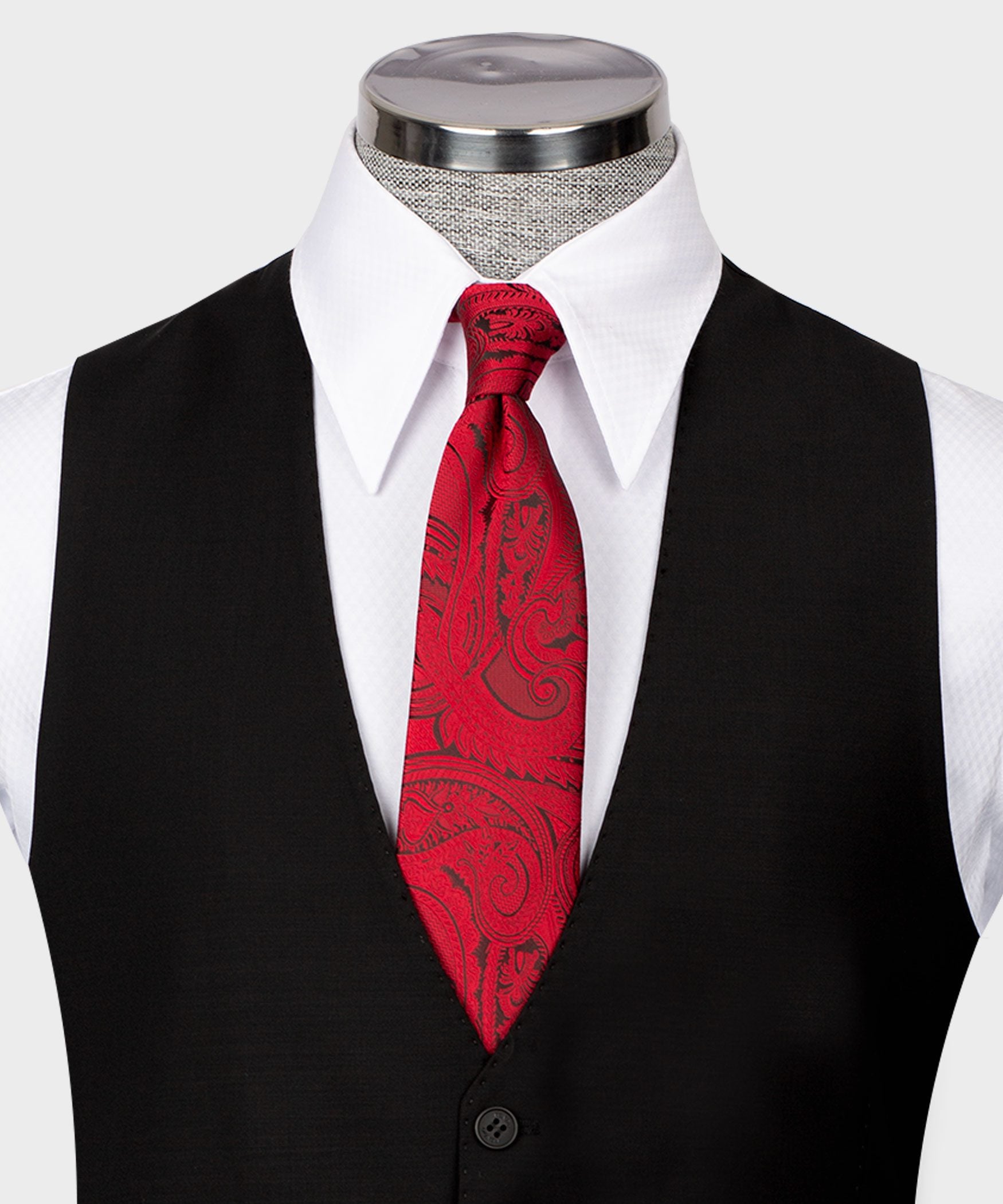 Schwarzer einreihiger Anzug Modern Fit