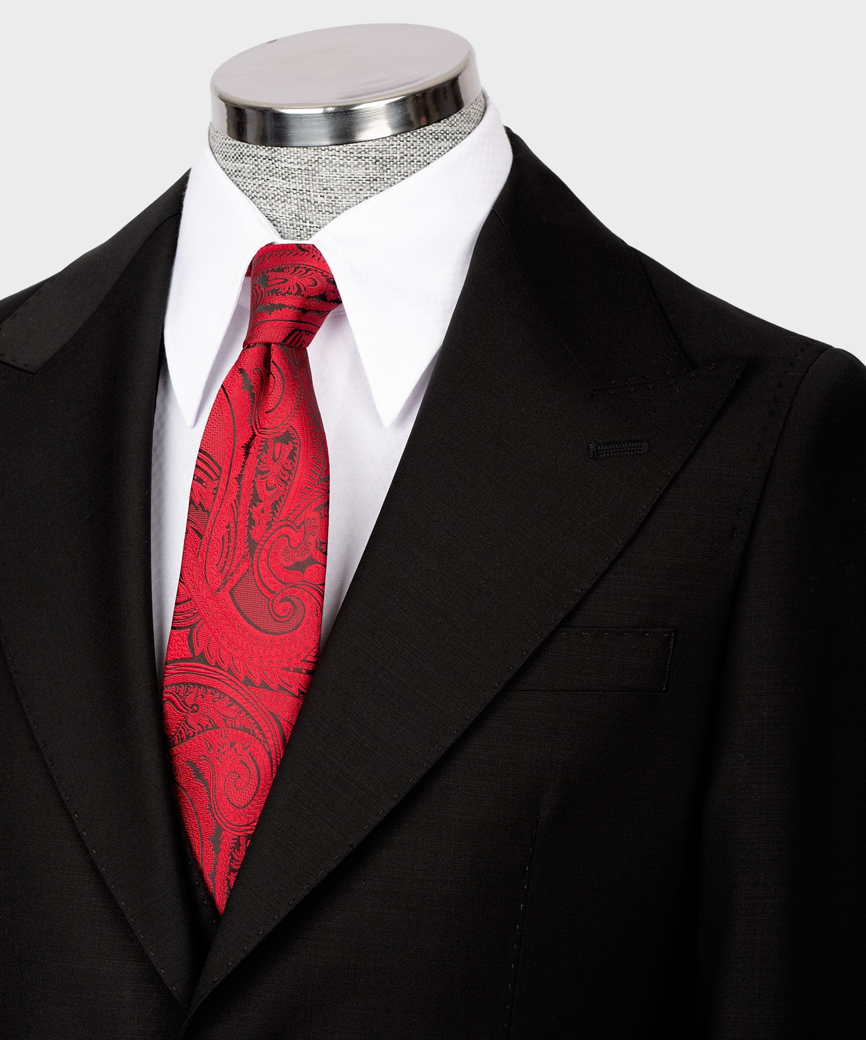 Schwarzer einreihiger Anzug Modern Fit