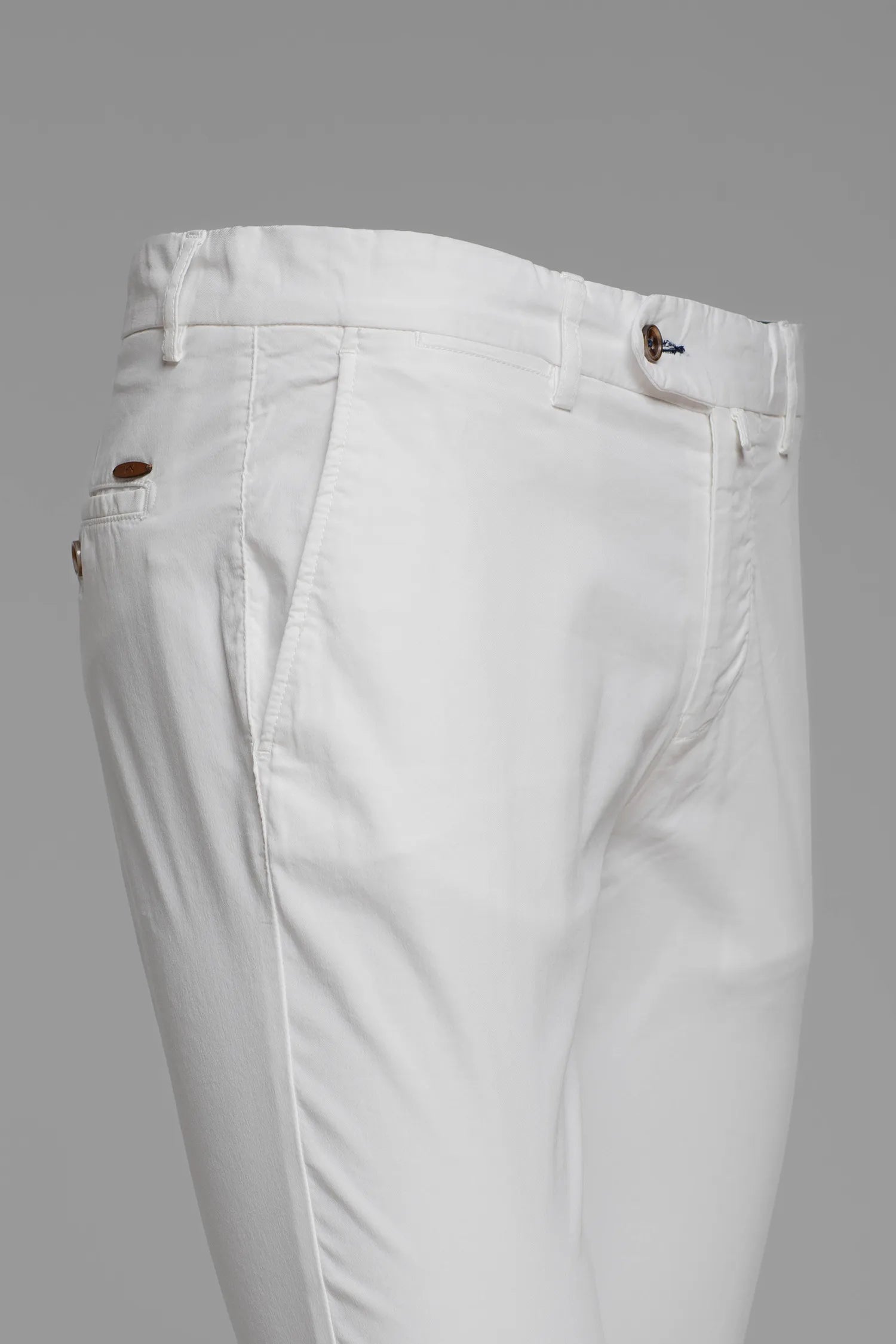White slim fit chinos
