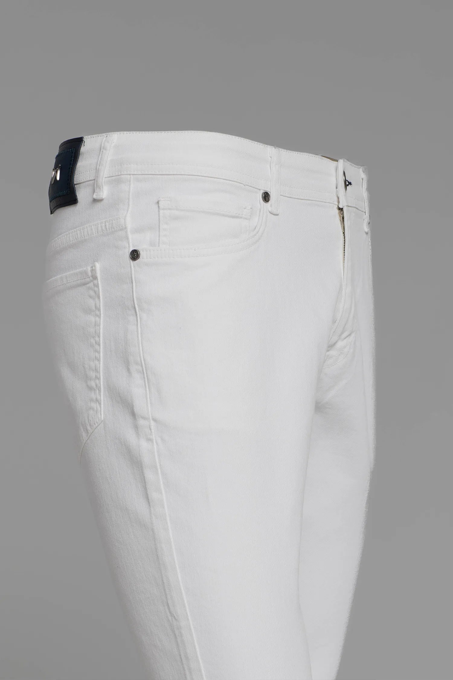 Weiße Slim Fit Jeans