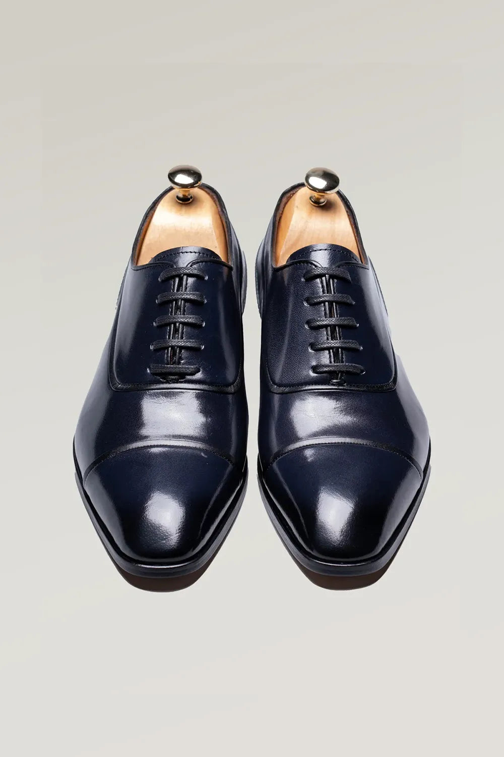 Oxford Schuh aus Büffelleder navy blau