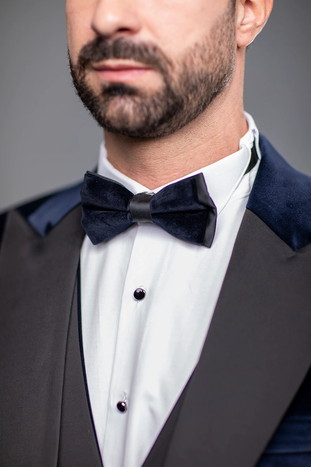Navy Samt Smoking Herren – Eleganter Hochzeits- Galaanzug