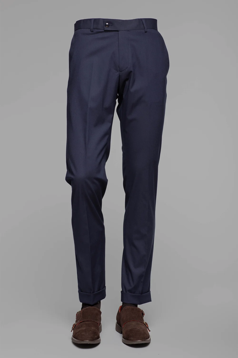 Marineblaue Slim Fit Giotelli