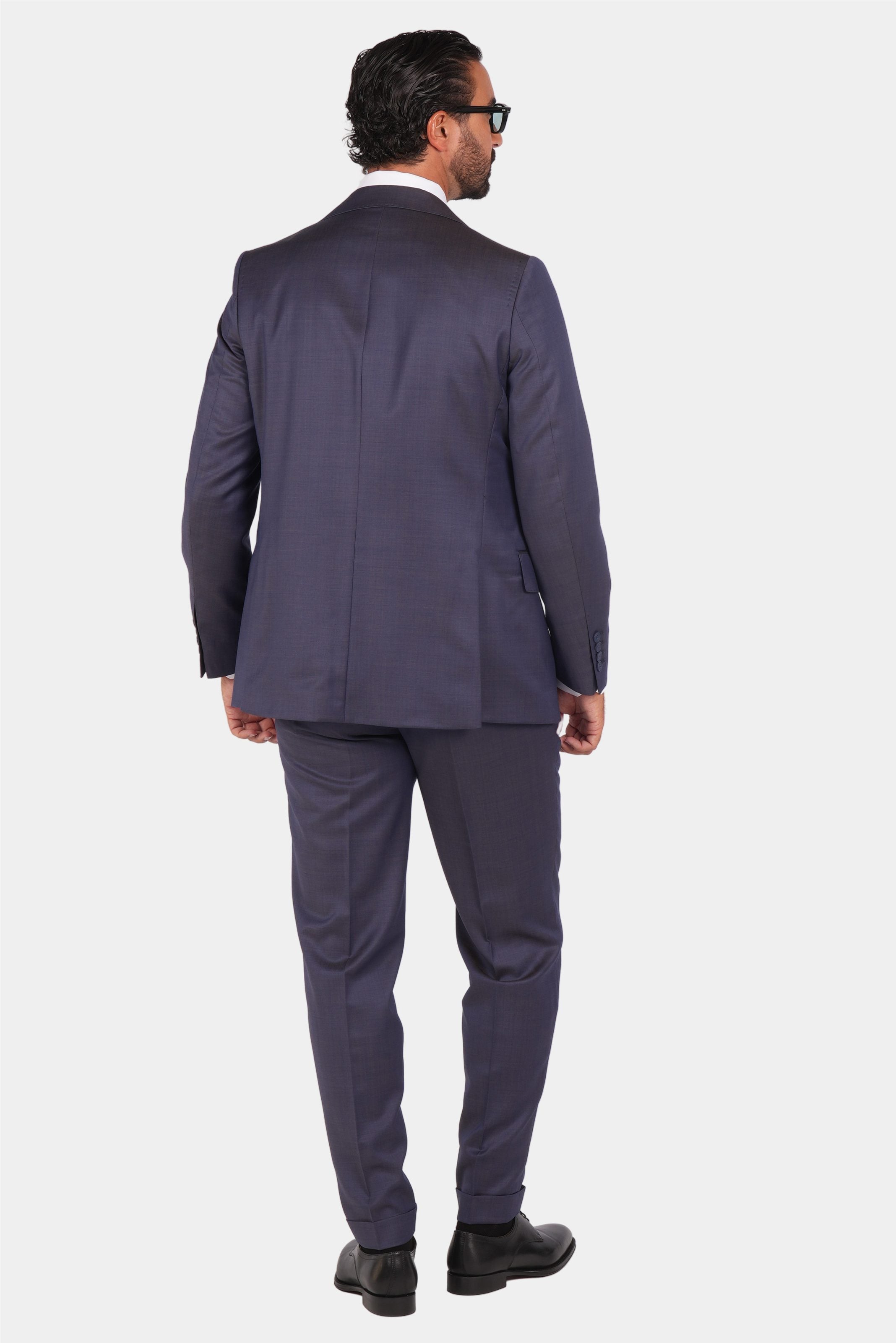 Navy blauer einreihiger Anzug in moderner fit