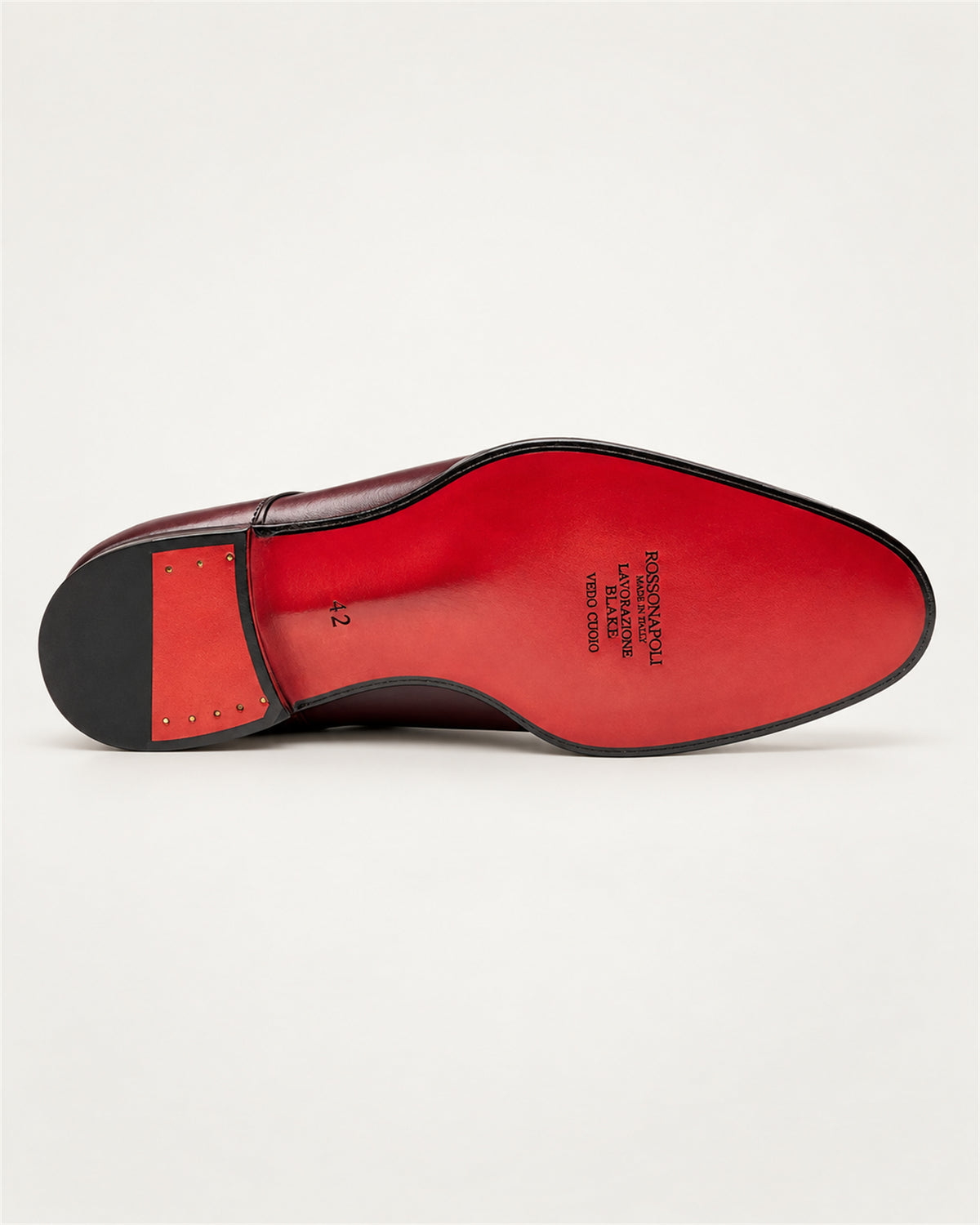 Bordeaux leather derby shoe