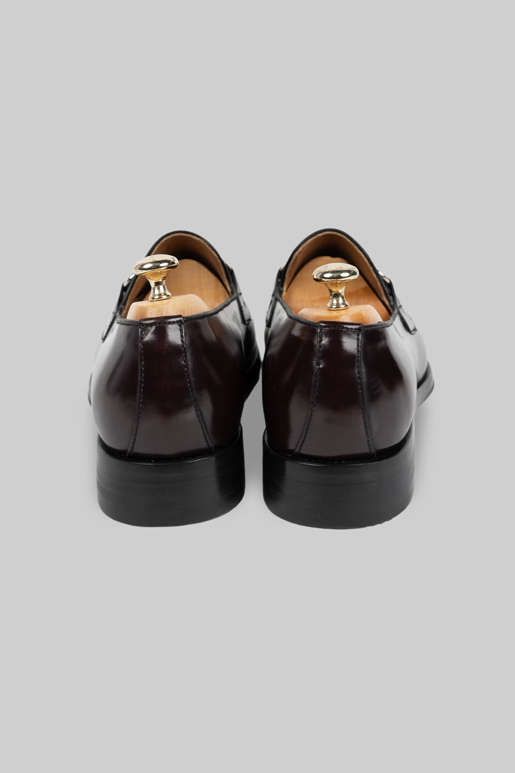 Bordeaux Leder Horsebit Loafer