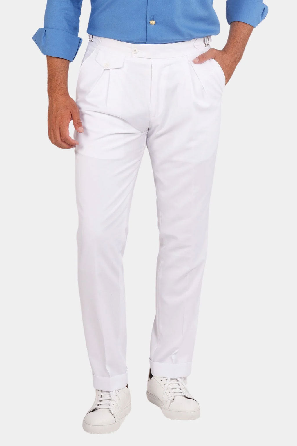 Italienische Hose in Weiss