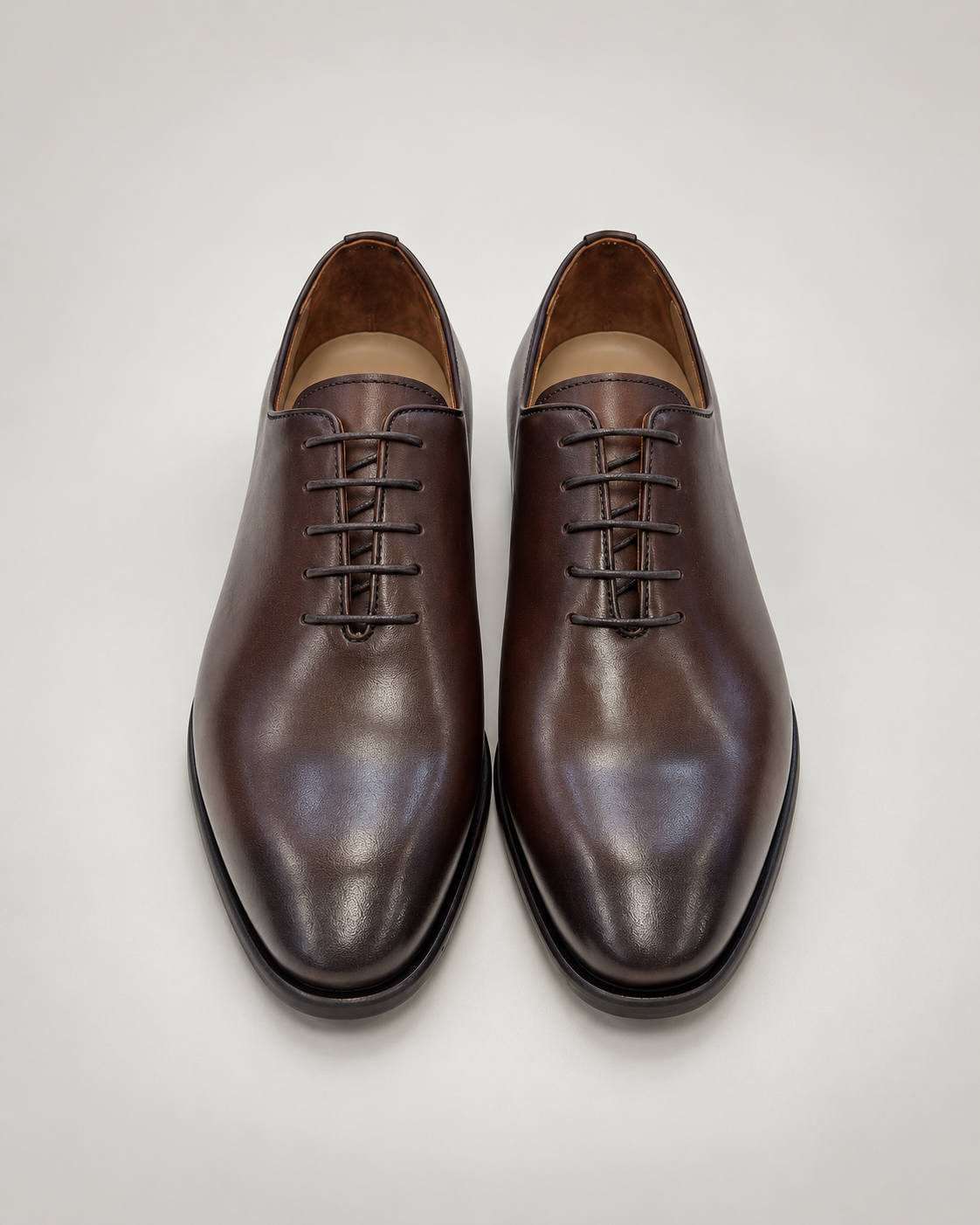 Braune Oxford-Schuhe aus Kalbsleder