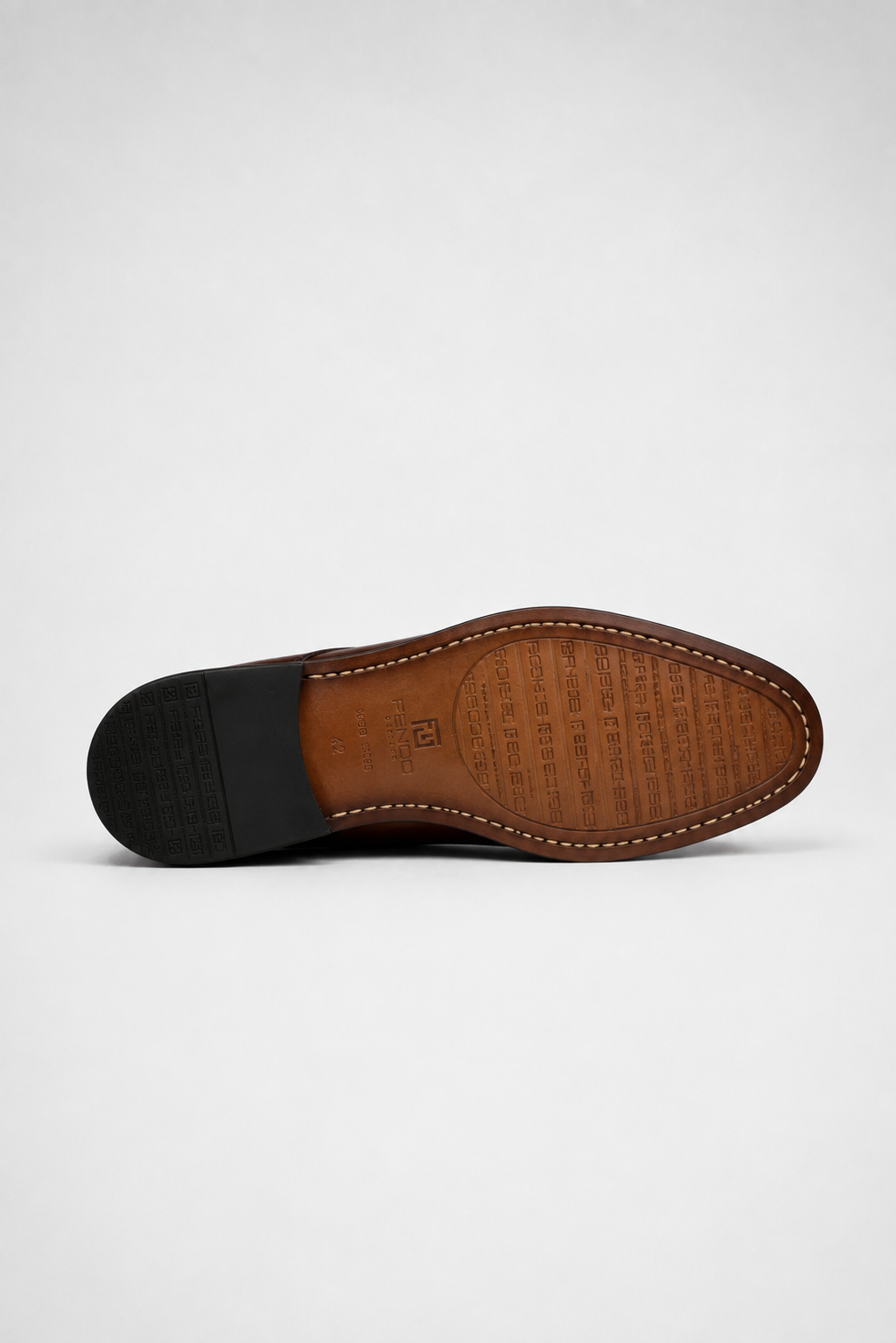 Brown calf leather Derby shoes
