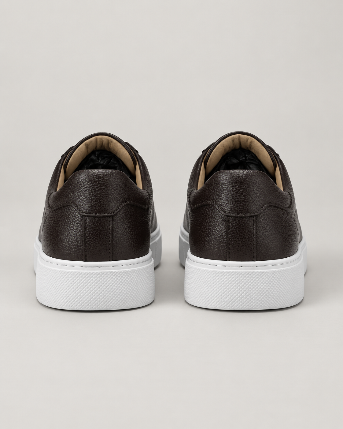 Brown deer leather sneakers