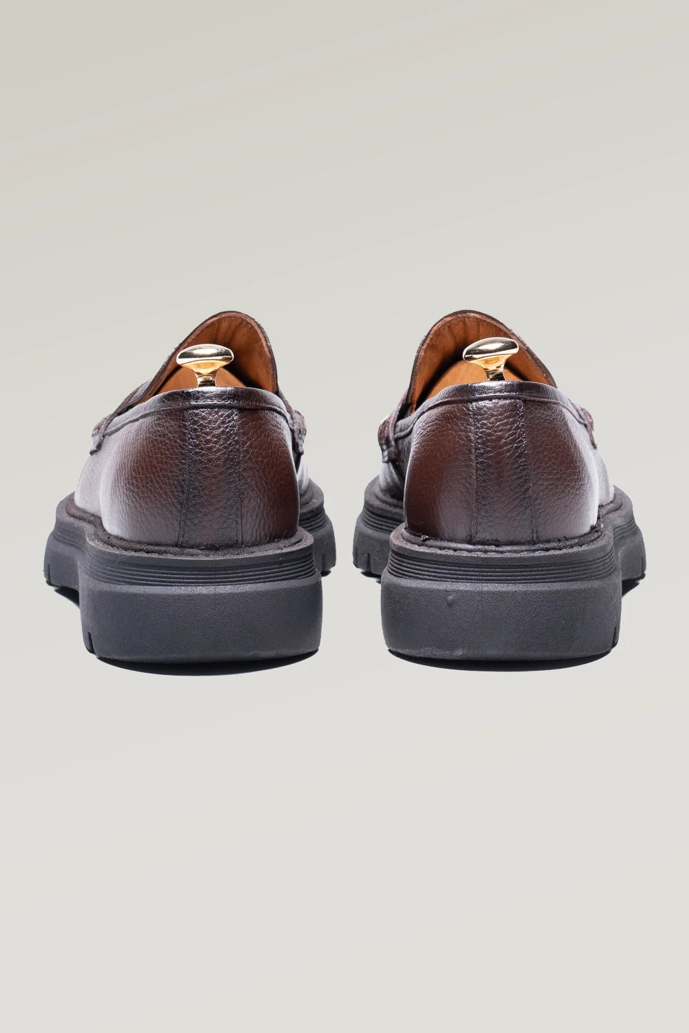 Brauner Hirschleder Penny Loafer-Schuh