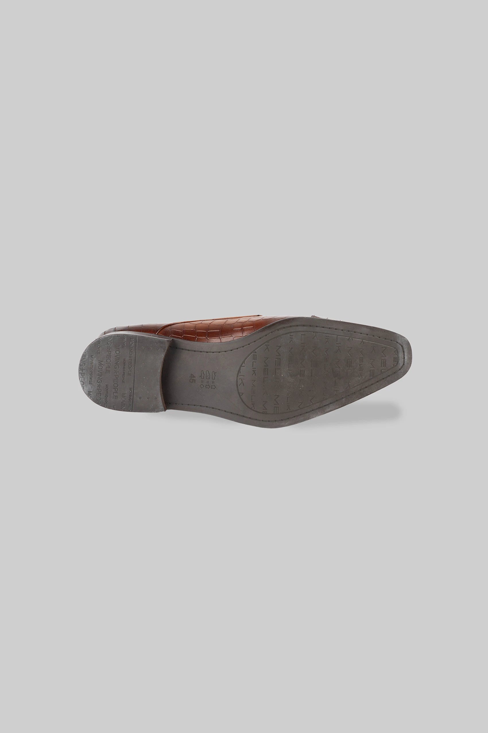 Brauner Leder Doppel-Monkstrap