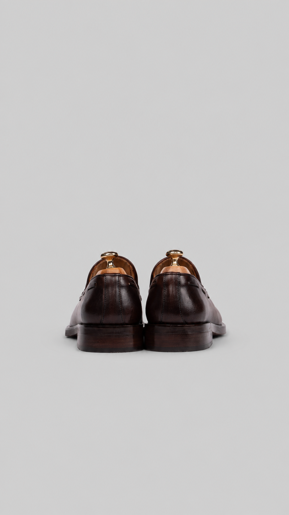 Brauner Tassel-Loafer aus Kalbsleder