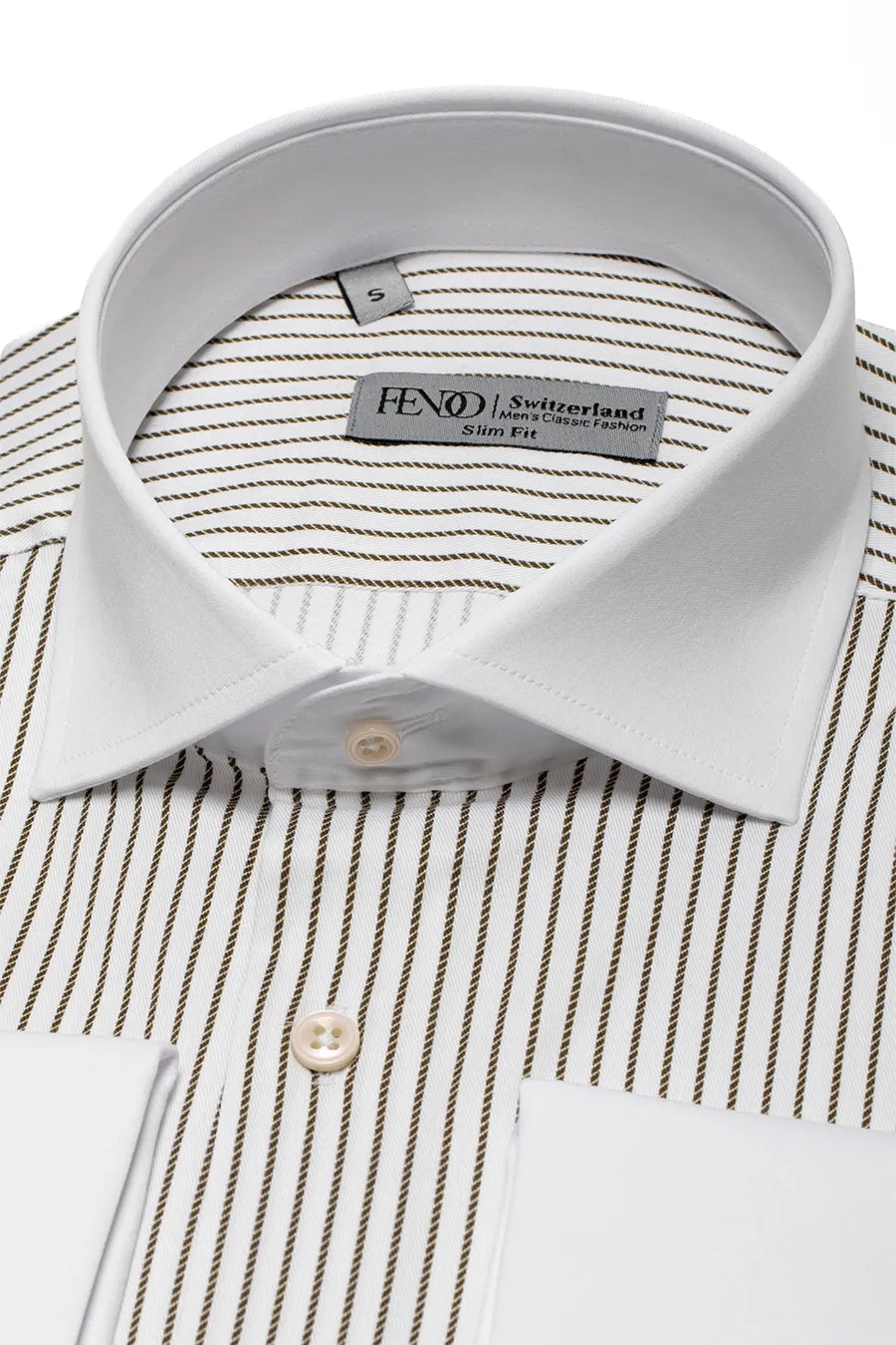 Grun  Slim Fit Gestreiftes Hemd