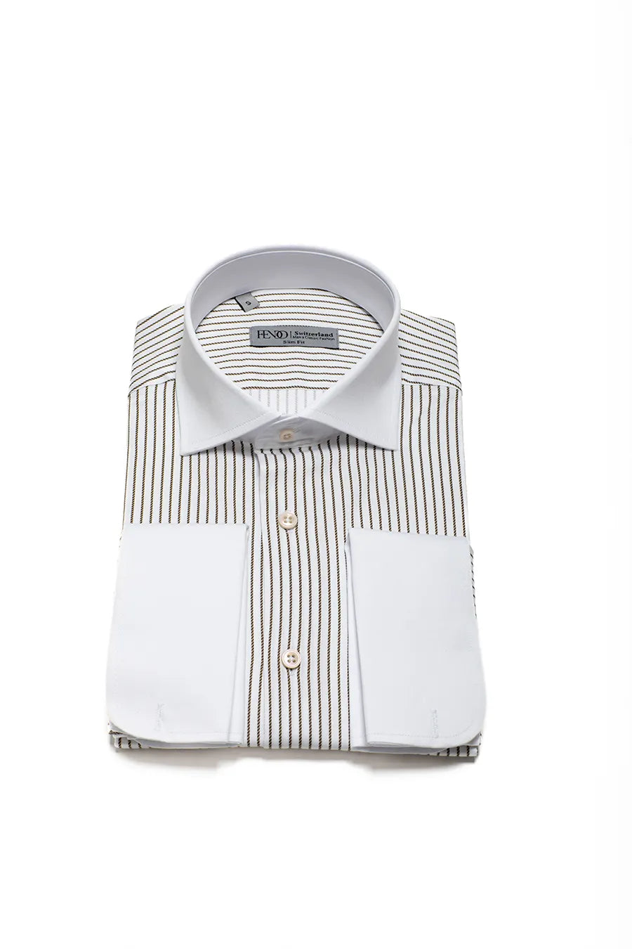 Grun  Slim Fit Gestreiftes Hemd
