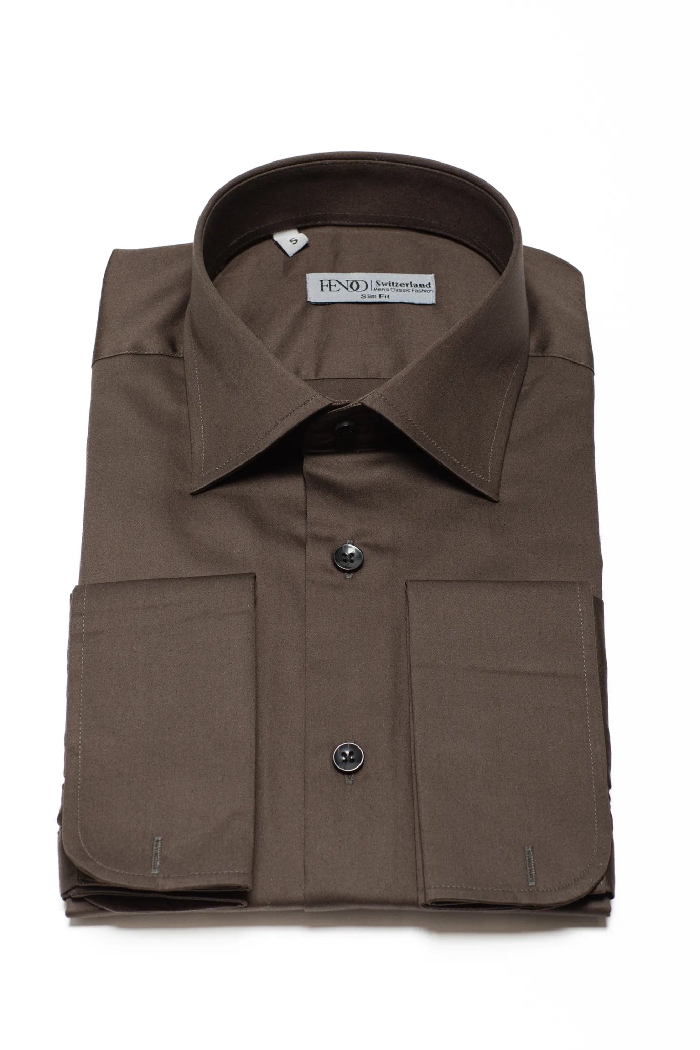 Braunes Slim Fit Hemd