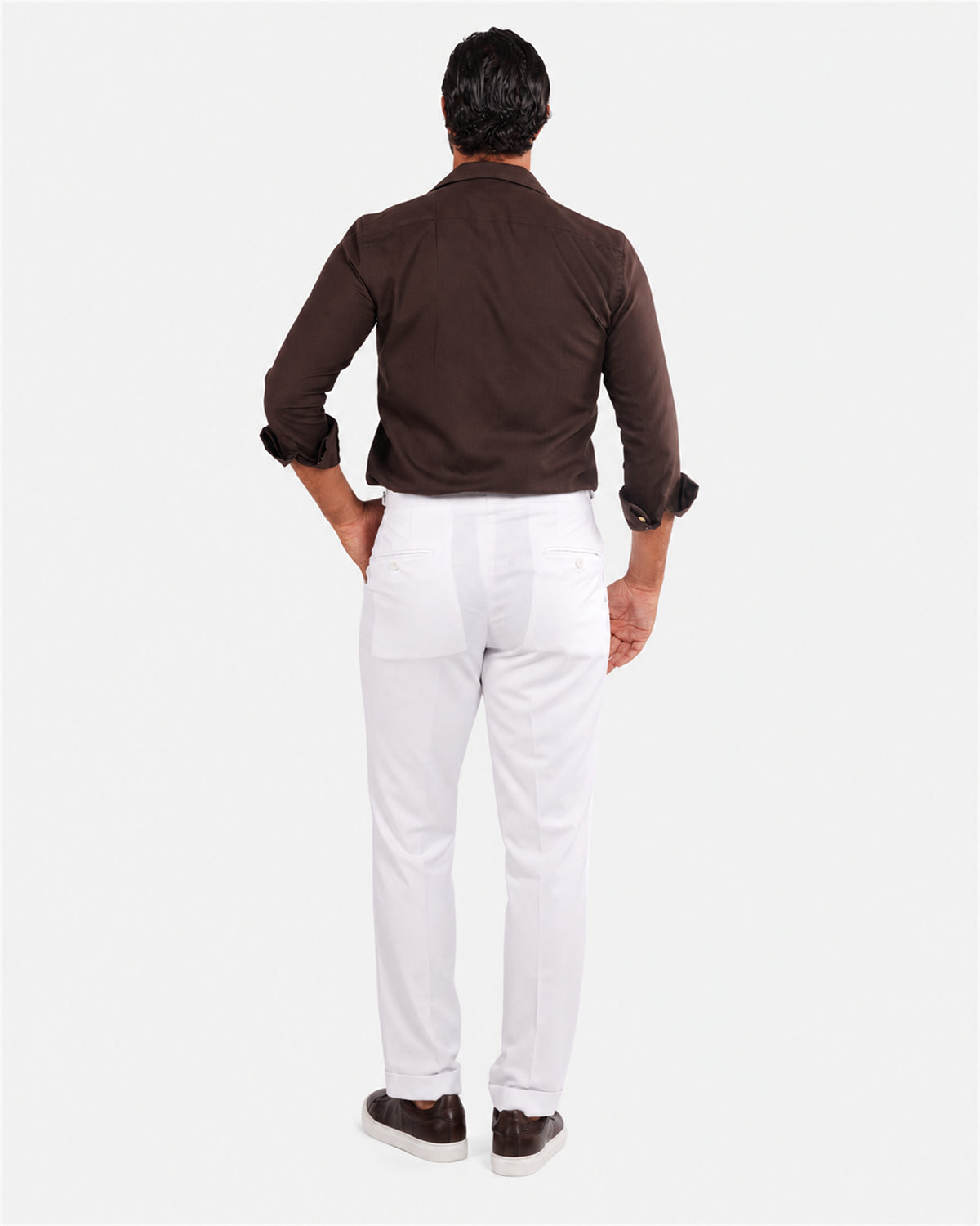 Braunes Safari-Hemd