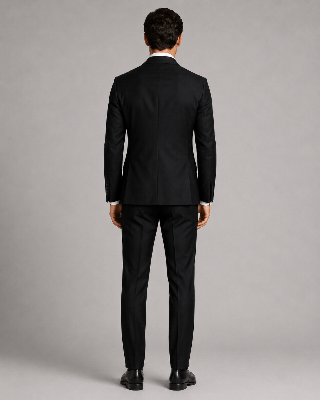 Schwarzer einreihiger Anzug Modern Fit