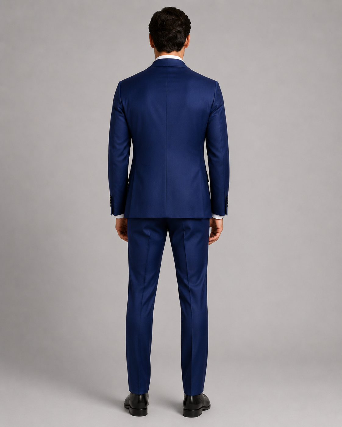 Navy blau Modern Fit Einreihiger Anzug