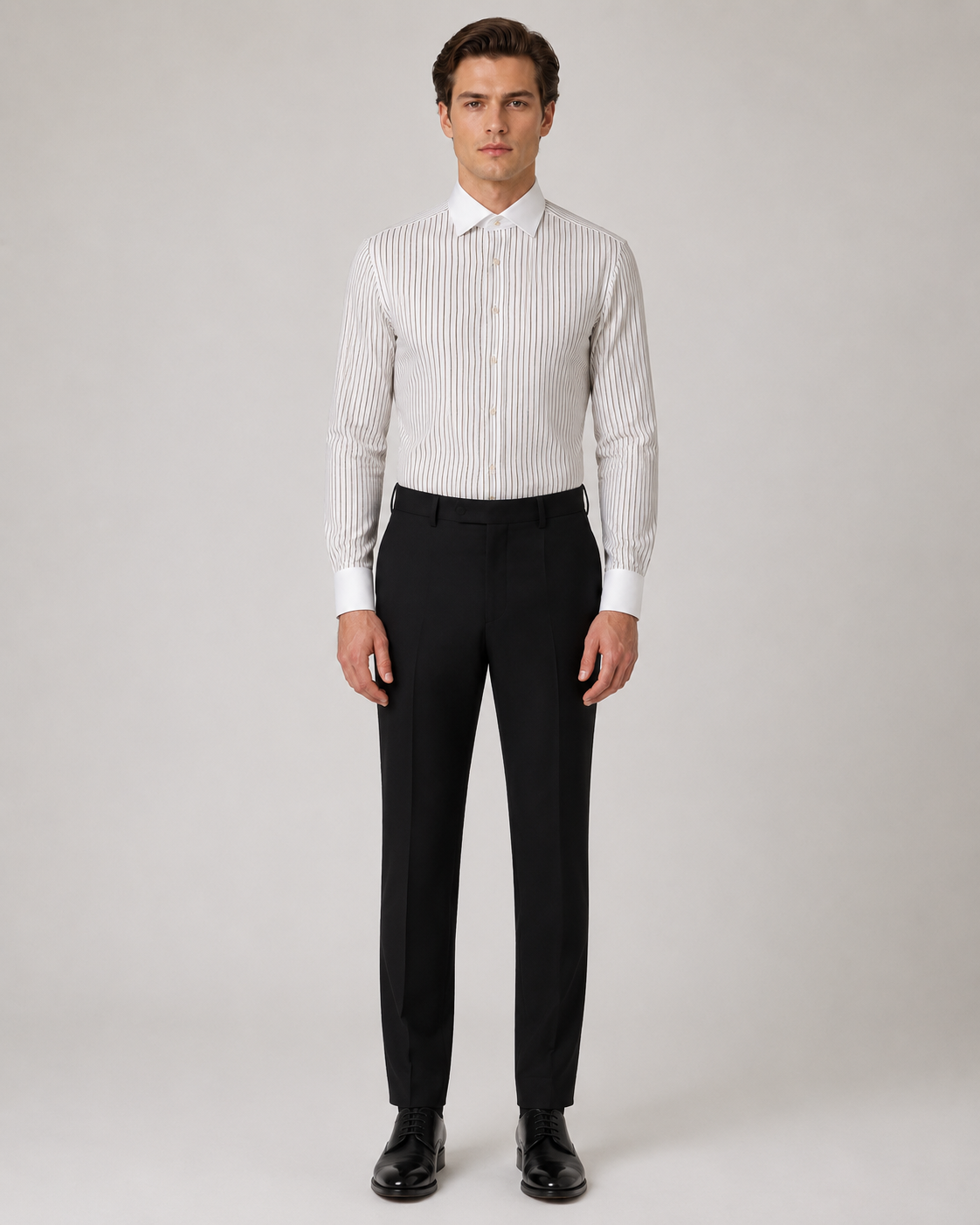 Grun  Slim Fit Gestreiftes Hemd