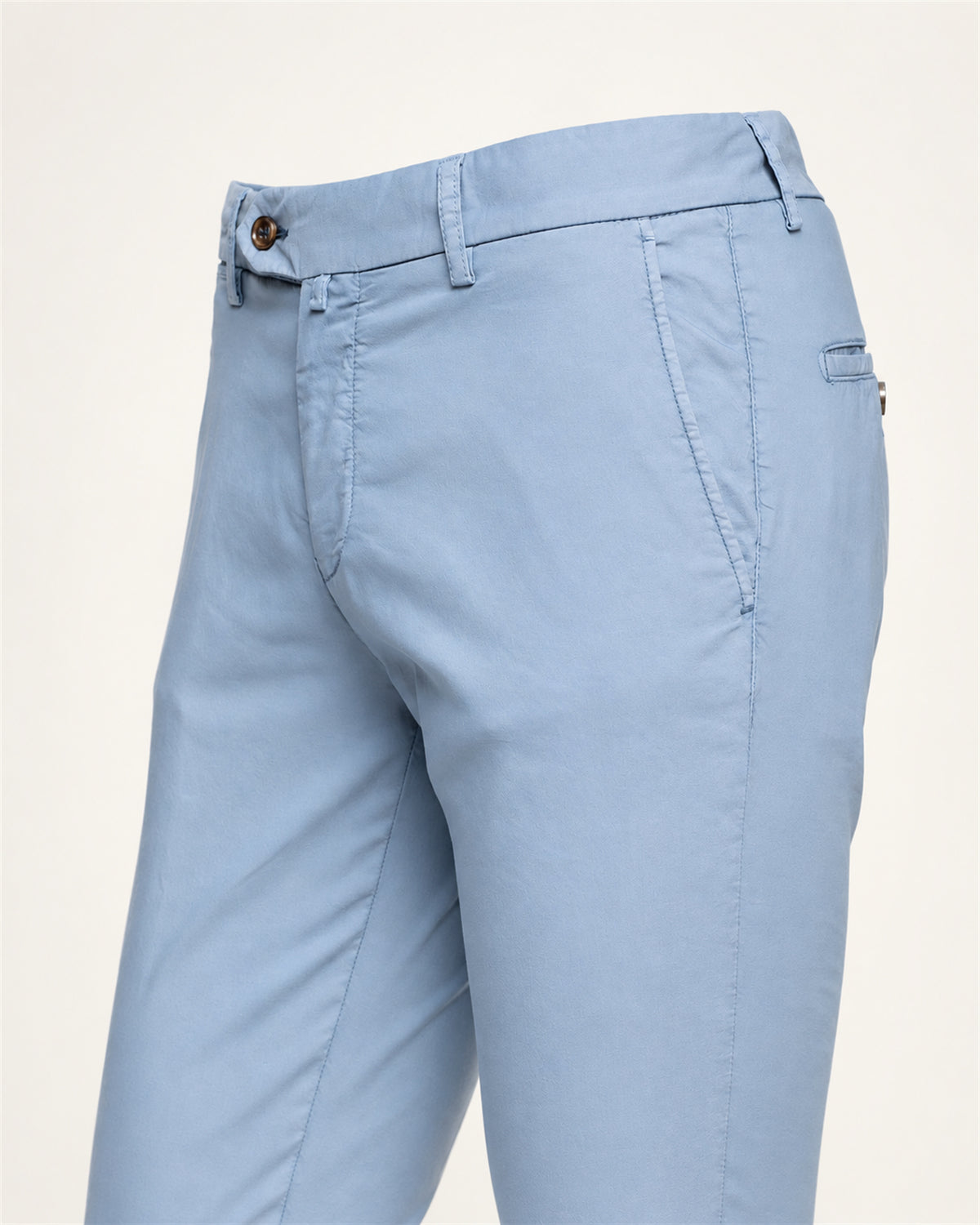 Hellblaue Slim Fit Chinos