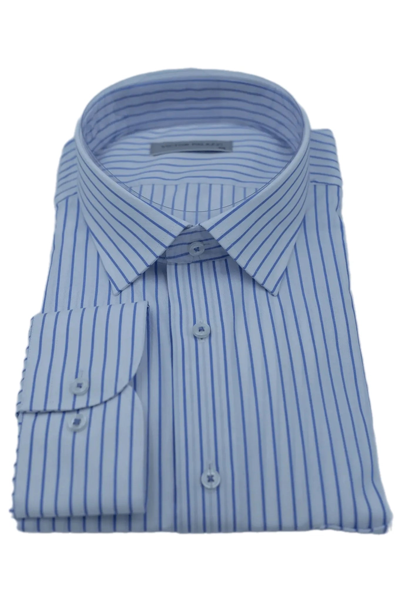 Hellblaues gestreiftes Modern Fit Hemd