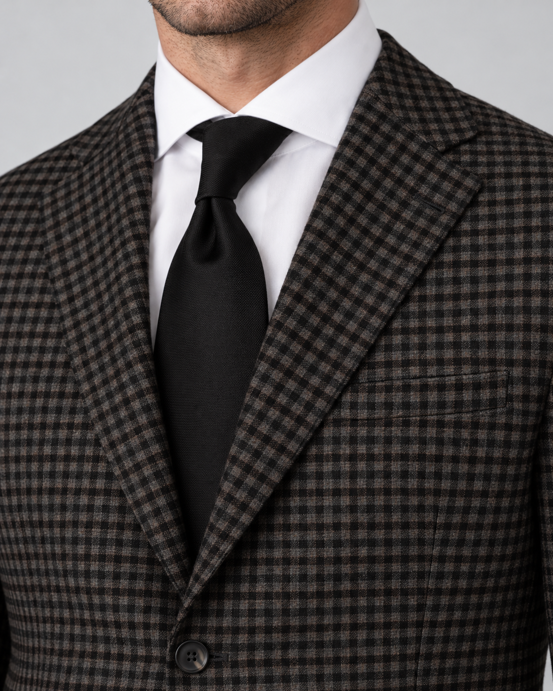 Dunkelgrünes Tailored-Fit-Sakko aus Wollmischung