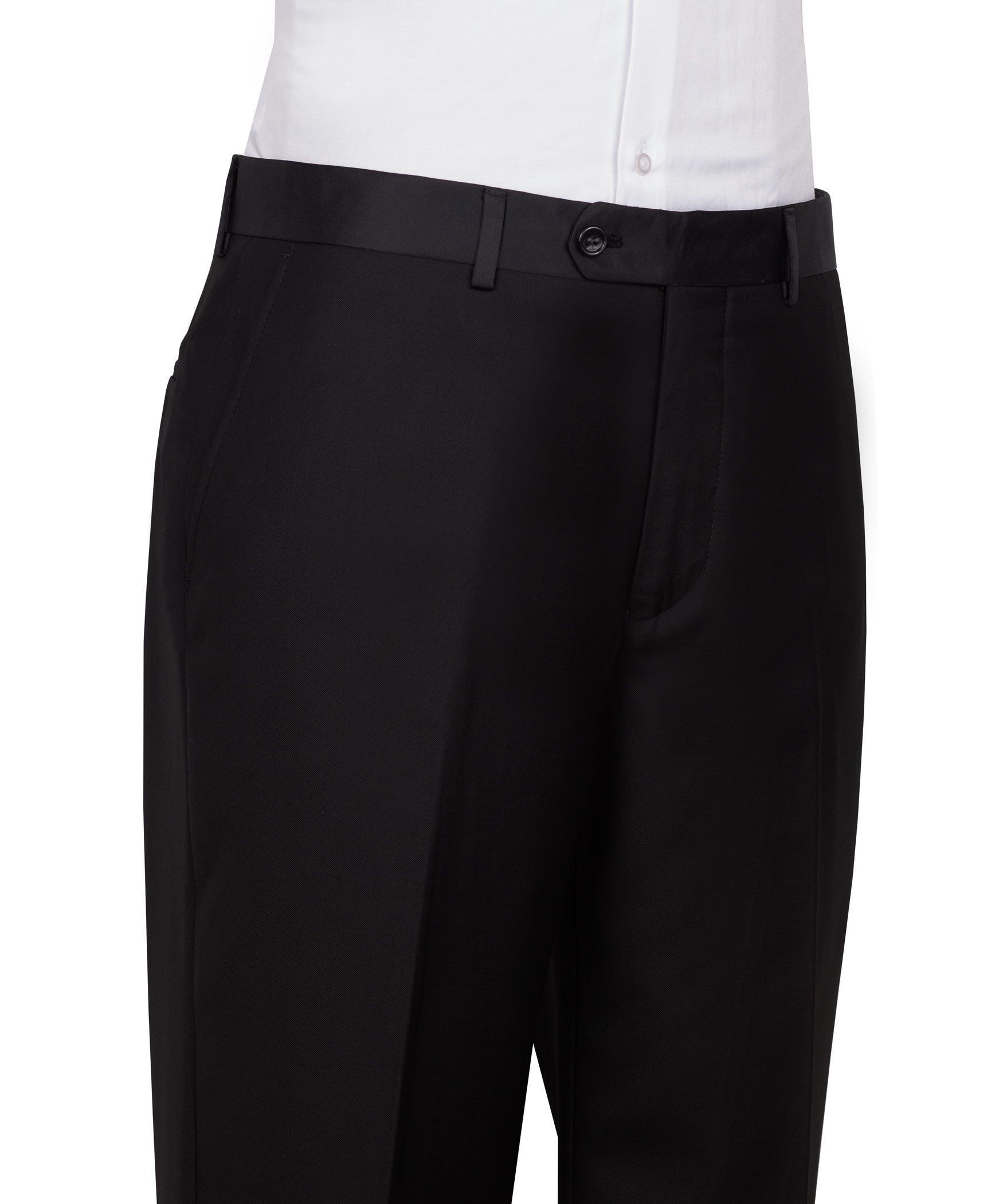 Schwarzer Slim Fit Doppelreihiger Smokinganzug