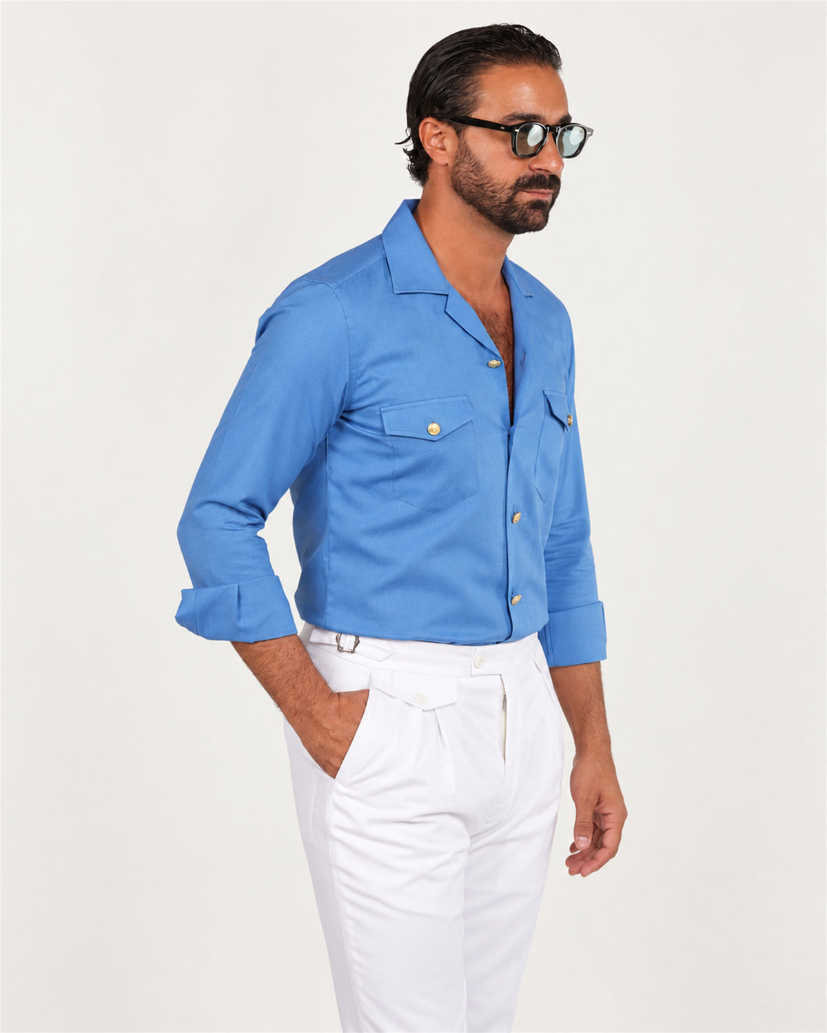 Italienische Hose in Weiss