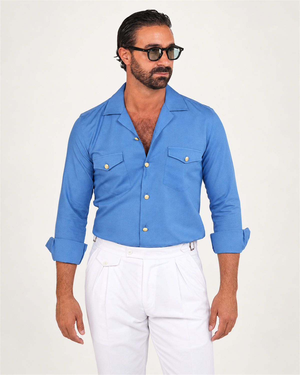 Italienische Hose in Weiss