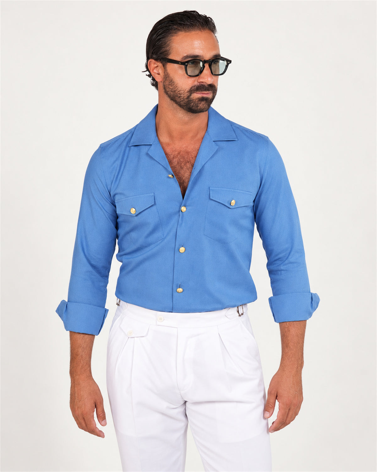 Italienische Hose in Weiss