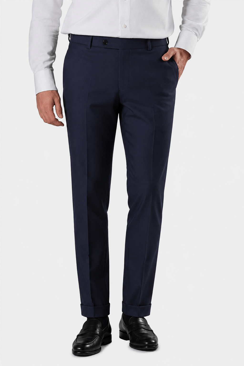 Marineblaue Slim Fit Giotelli