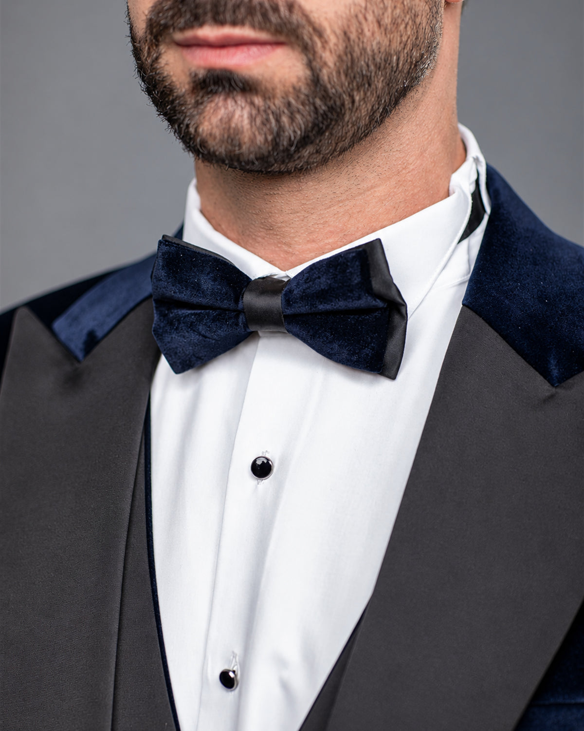 Navy Samt Smoking Herren – Eleganter Hochzeits- Galaanzug