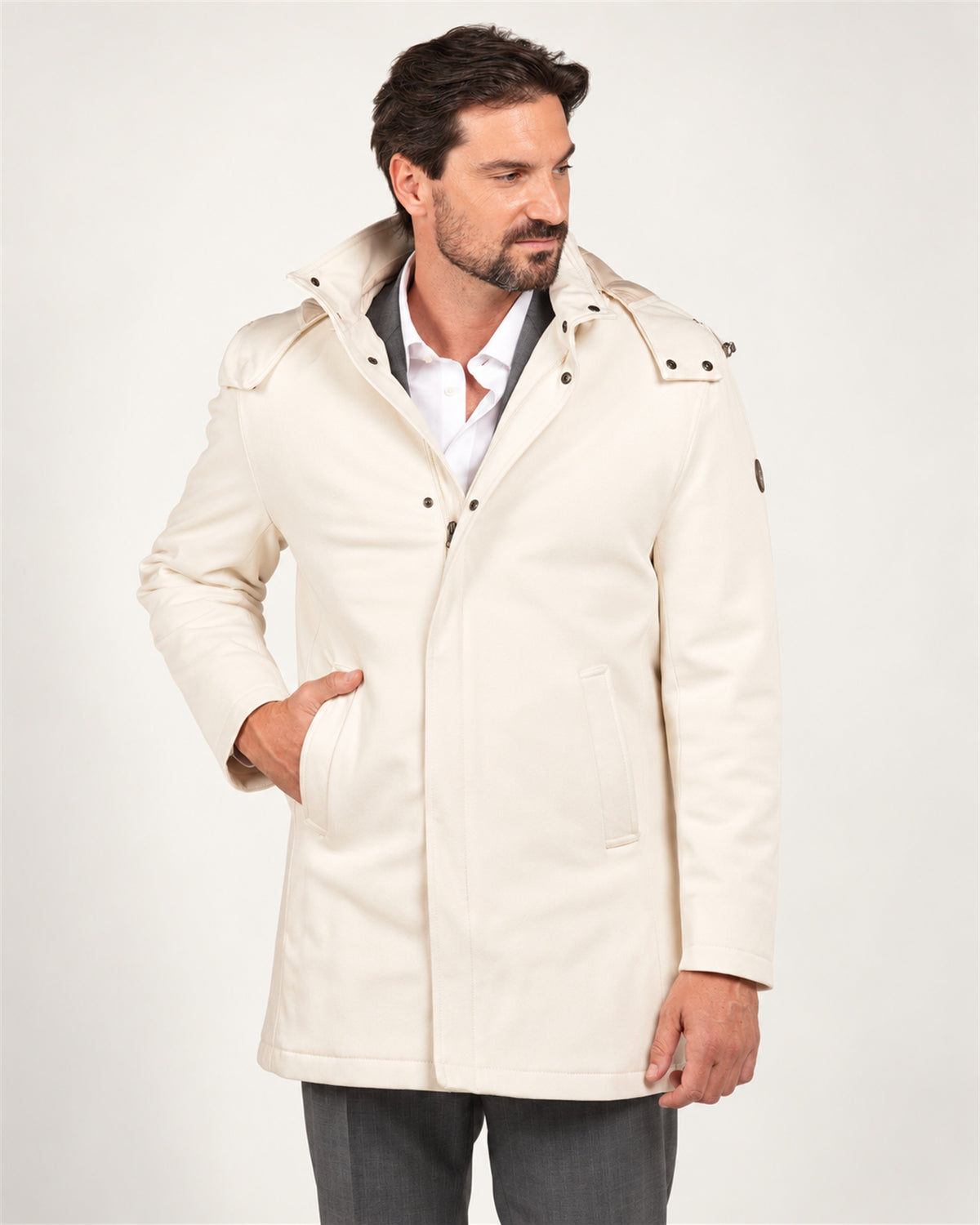 Off-White italienische Jacke aus Baumwollmischung