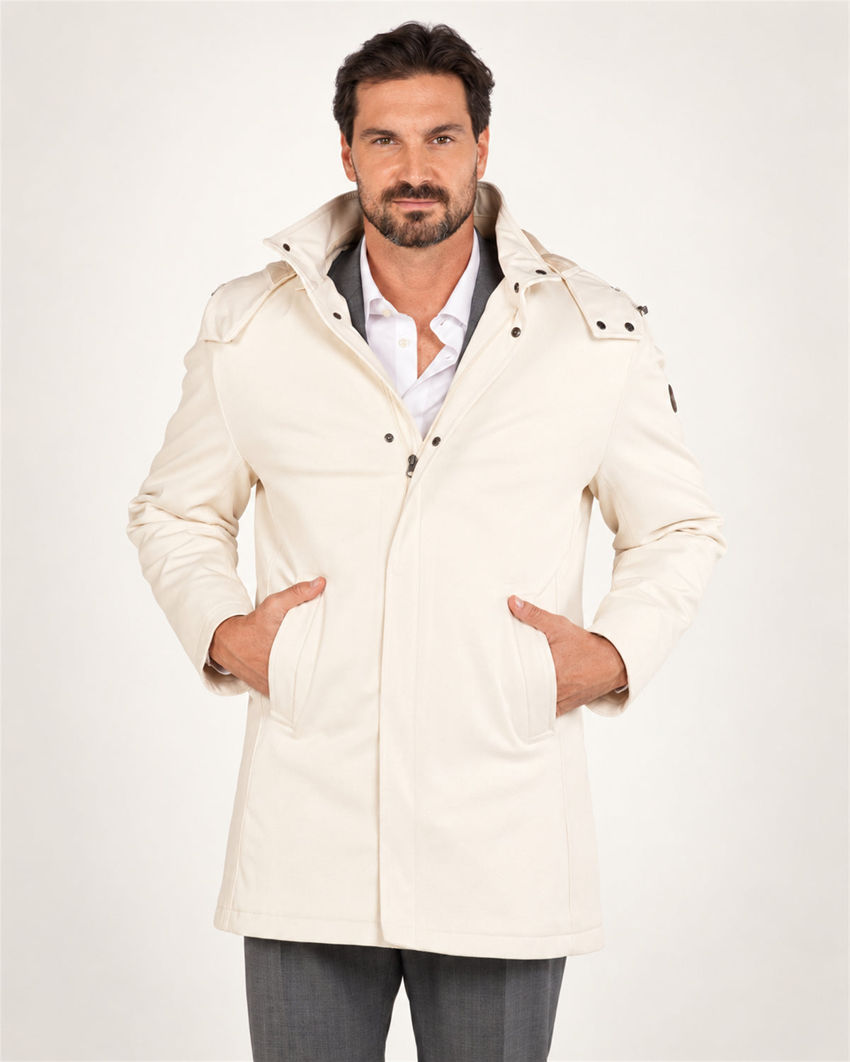 Off-White italienische Jacke aus Baumwollmischung