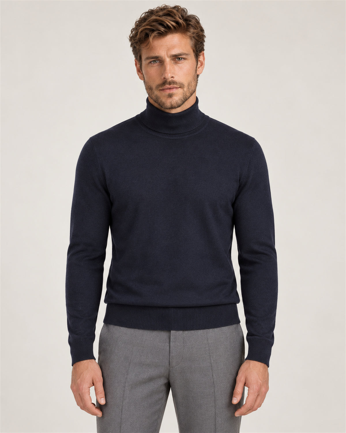 Rollkragenpullover Navy