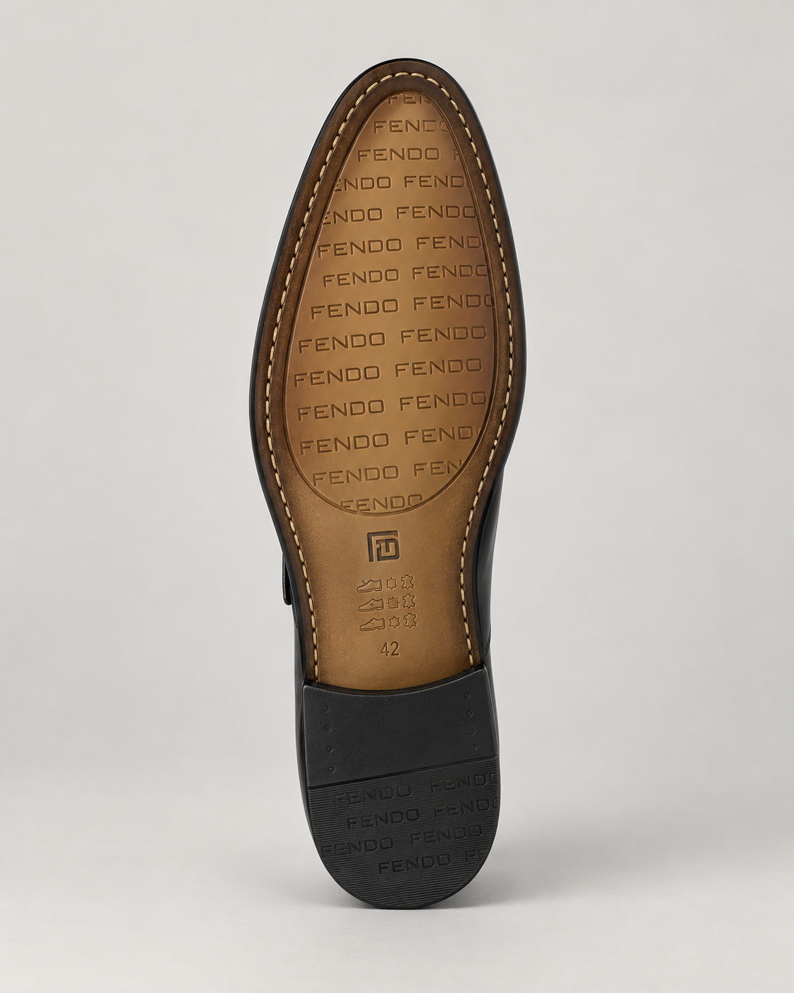 Schwarze Single-Monk-Strap-Schuhe aus Kalbsleder