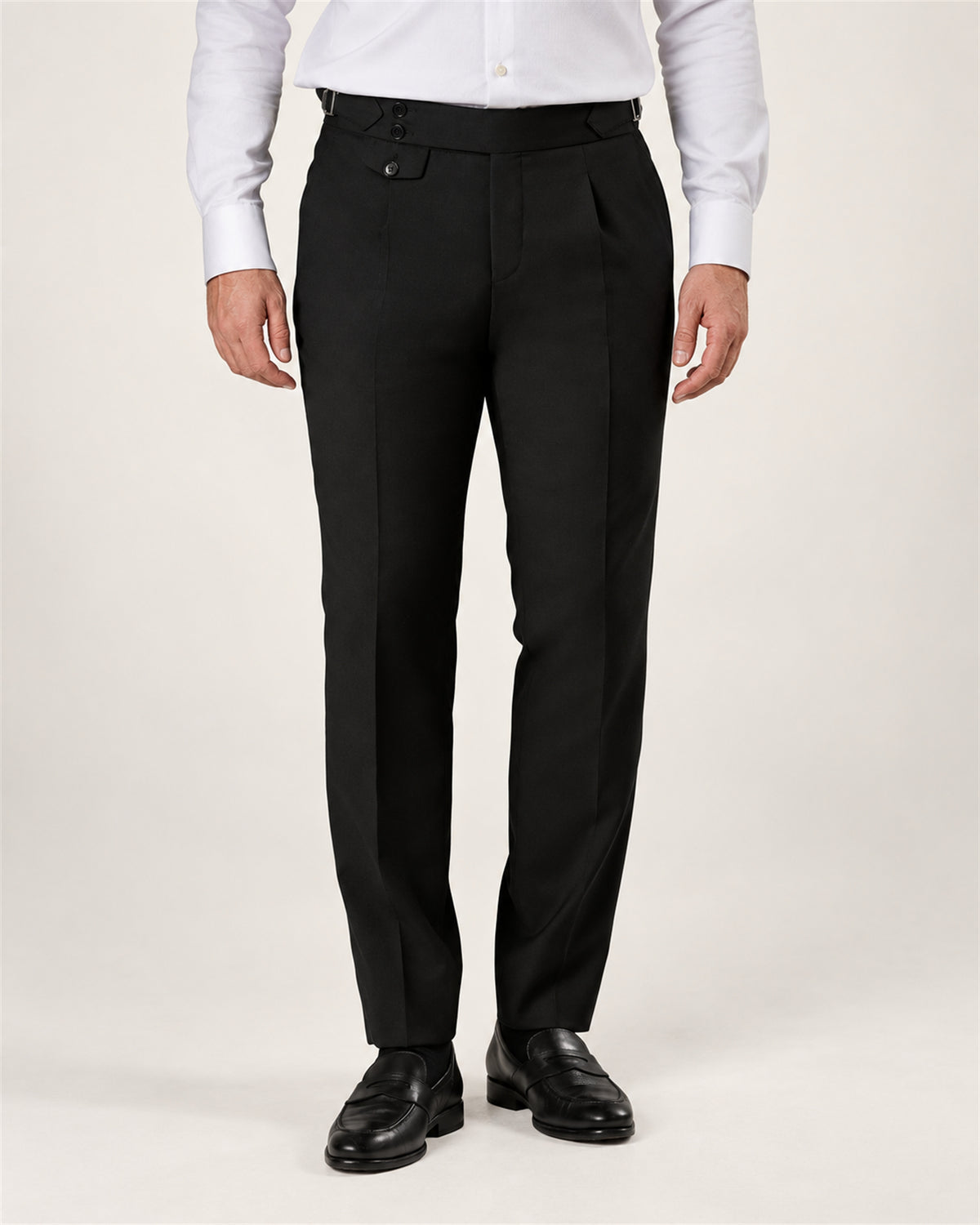 Black trousers made of Italian wool – Tailored Fit