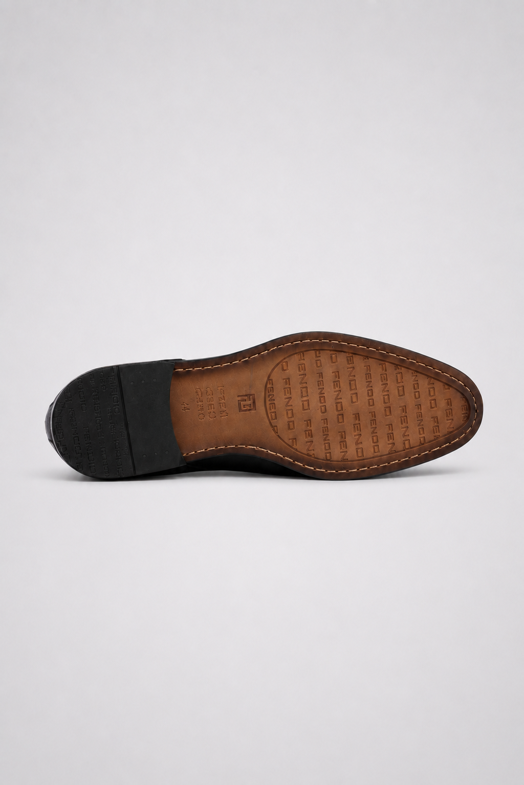 Black calfskin double monk strap shoes