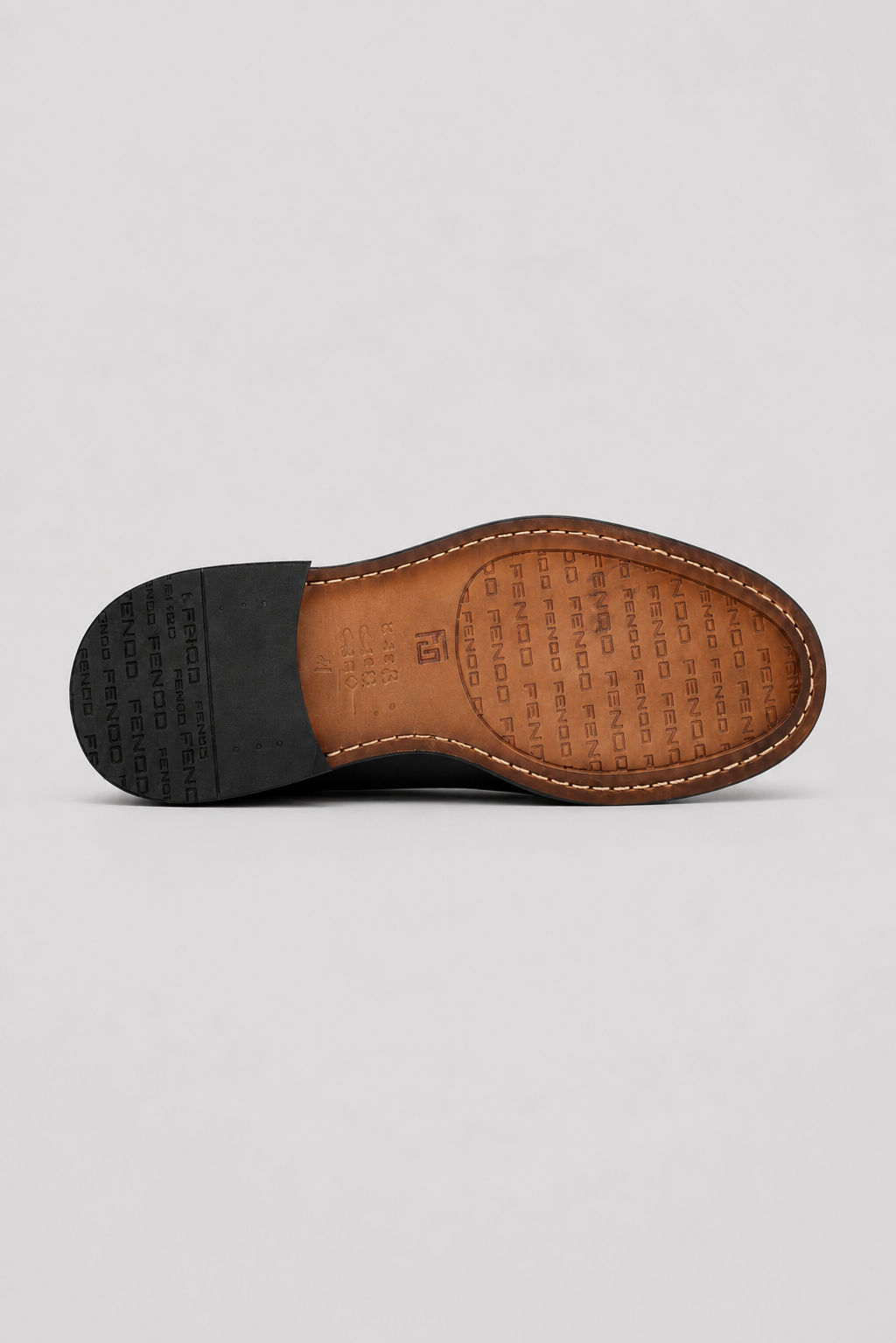 Black calfskin kiltie loafer shoes