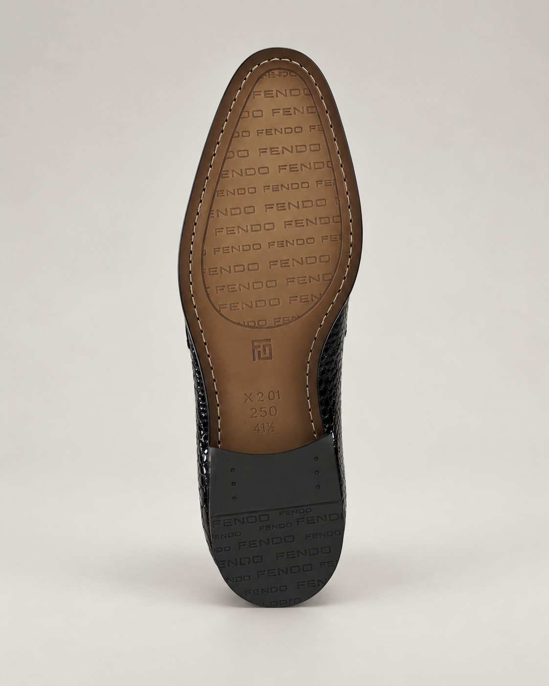 Black calf leather Horsebit loafers