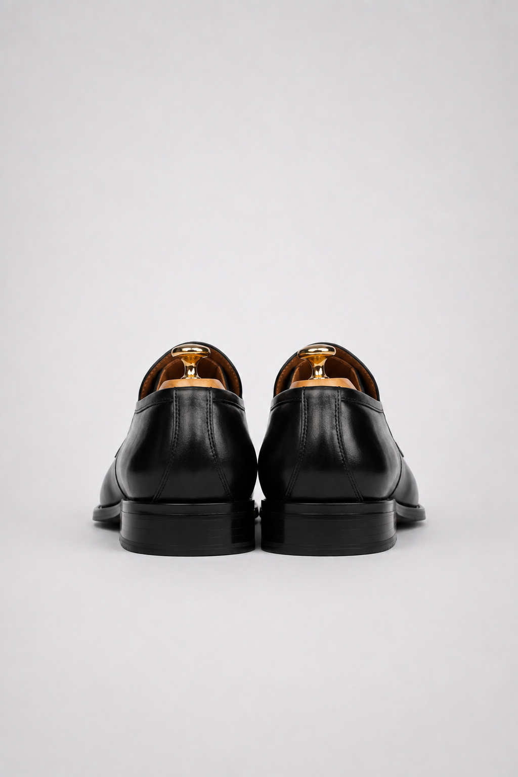 Black calfskin penny loafers