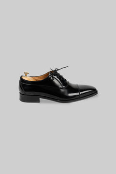 Schwarzer Leder Oxford