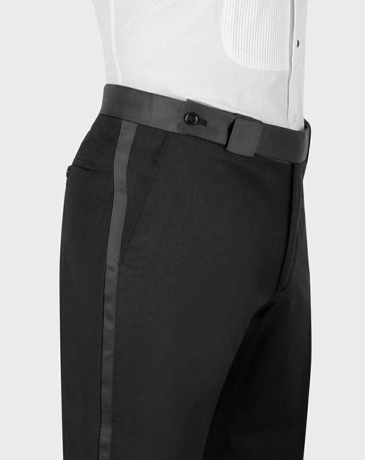 Schwarzer Smoking mit Glanzstruktur – Slim Fit