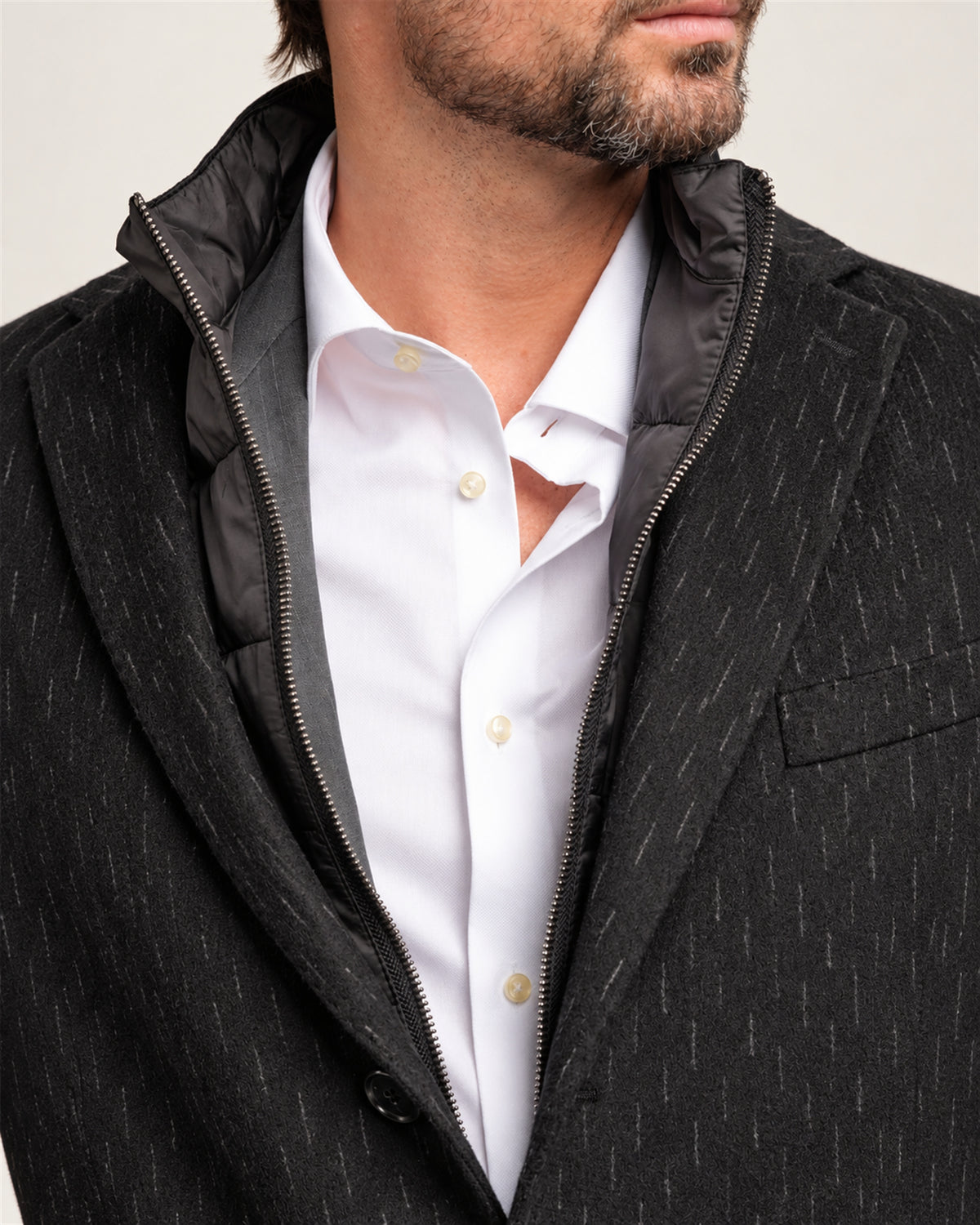 Black Italian wool coat