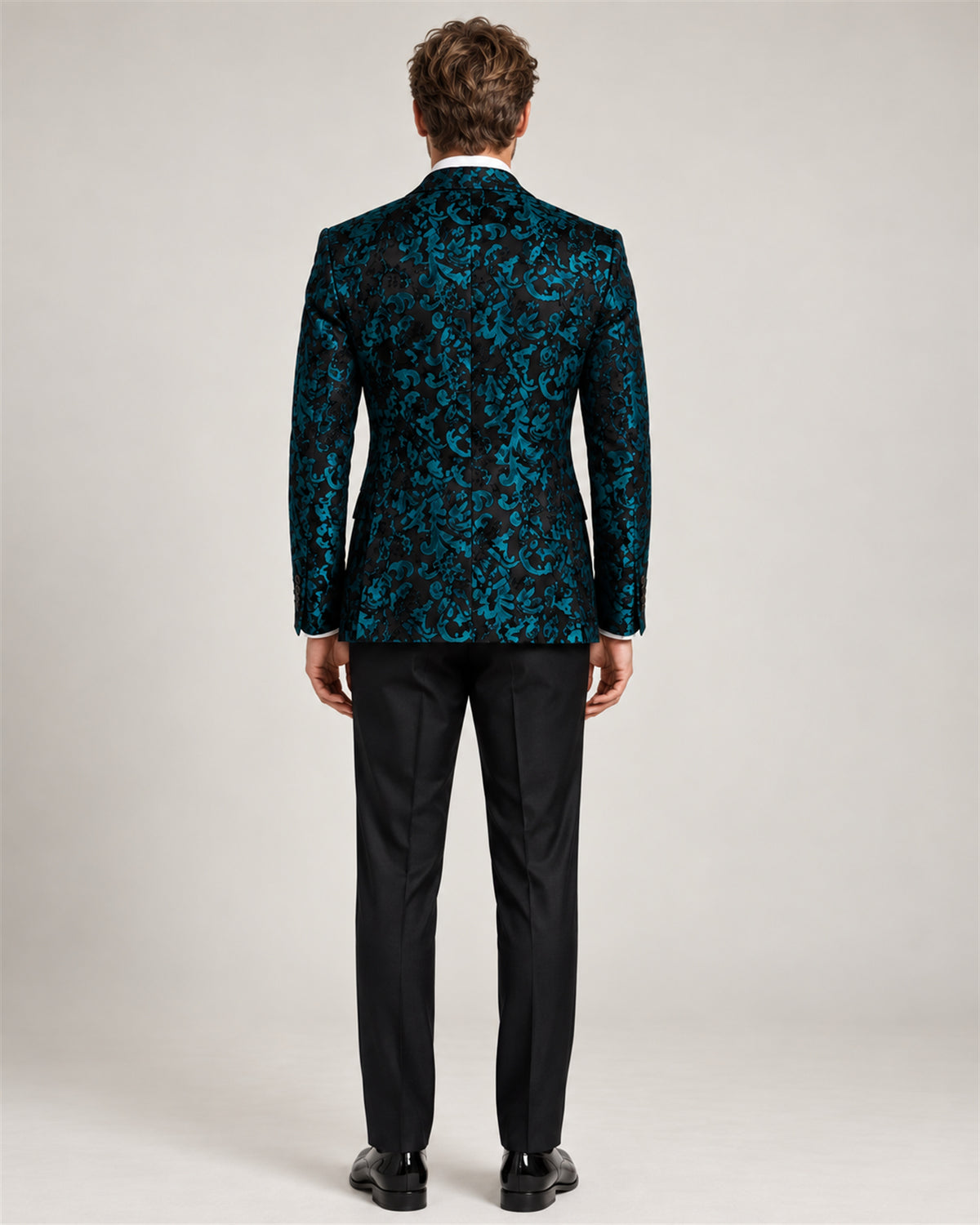 Teruel turquoise tuxedo suit