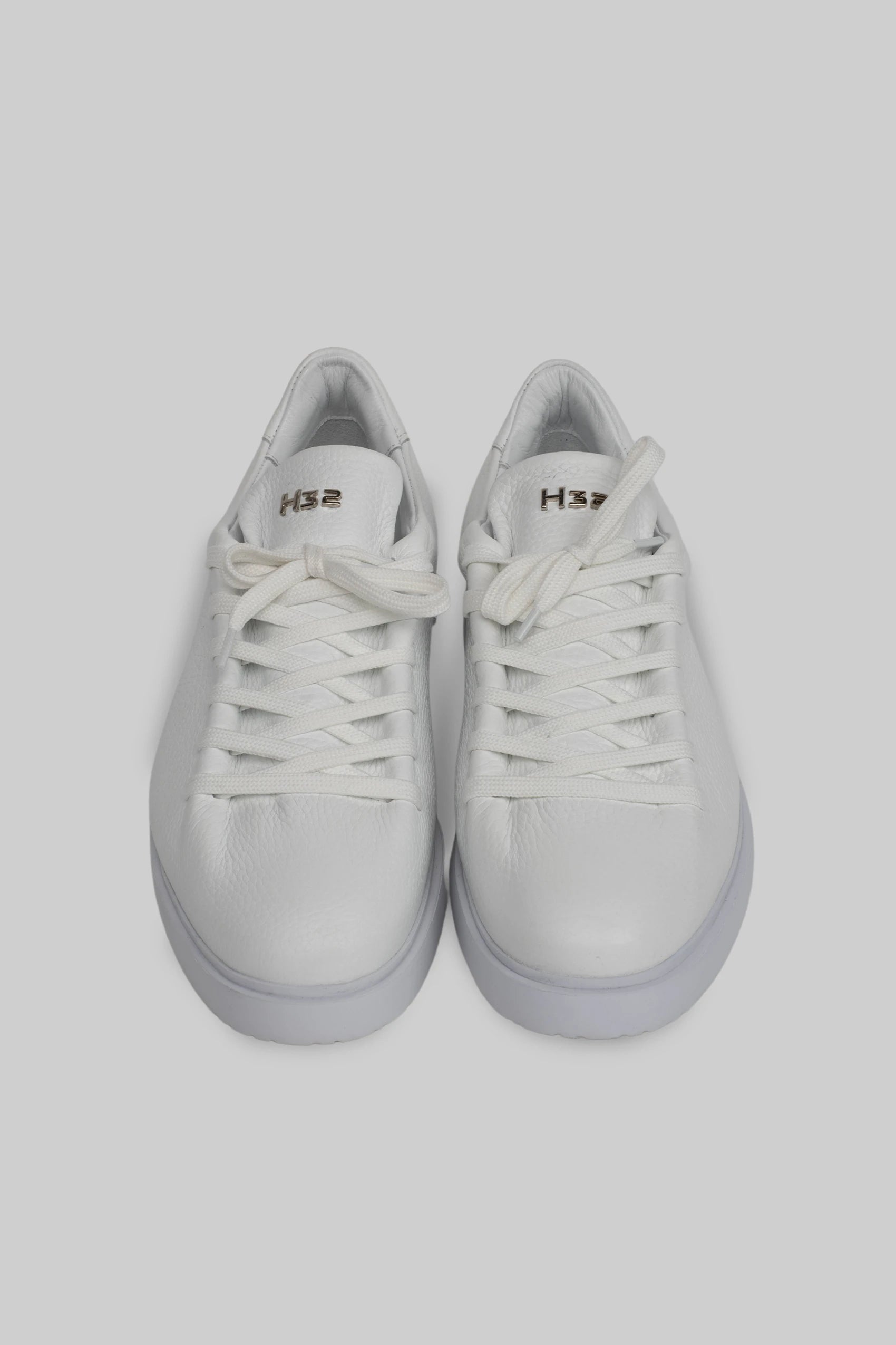 White leather sneakers