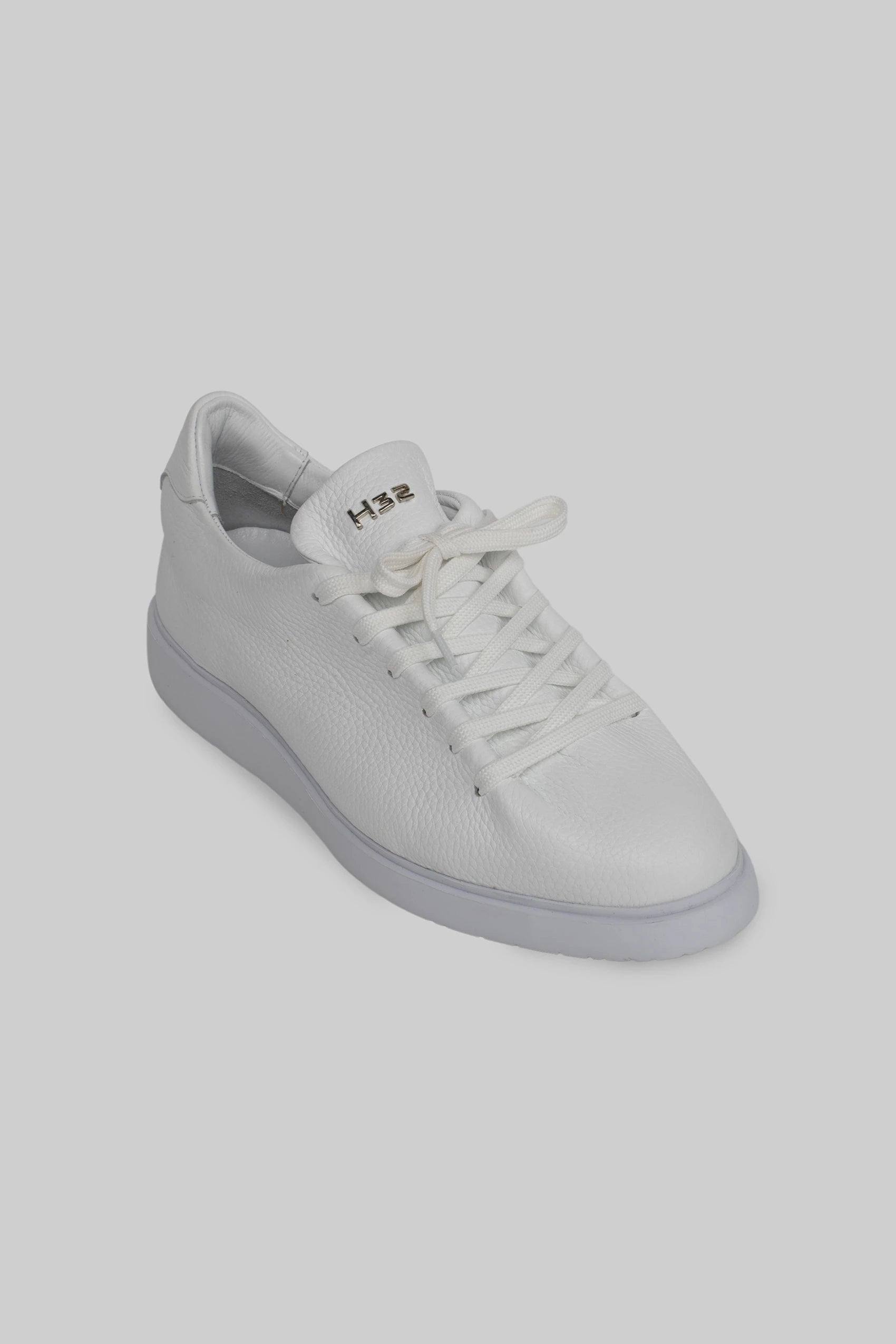 White leather sneakers