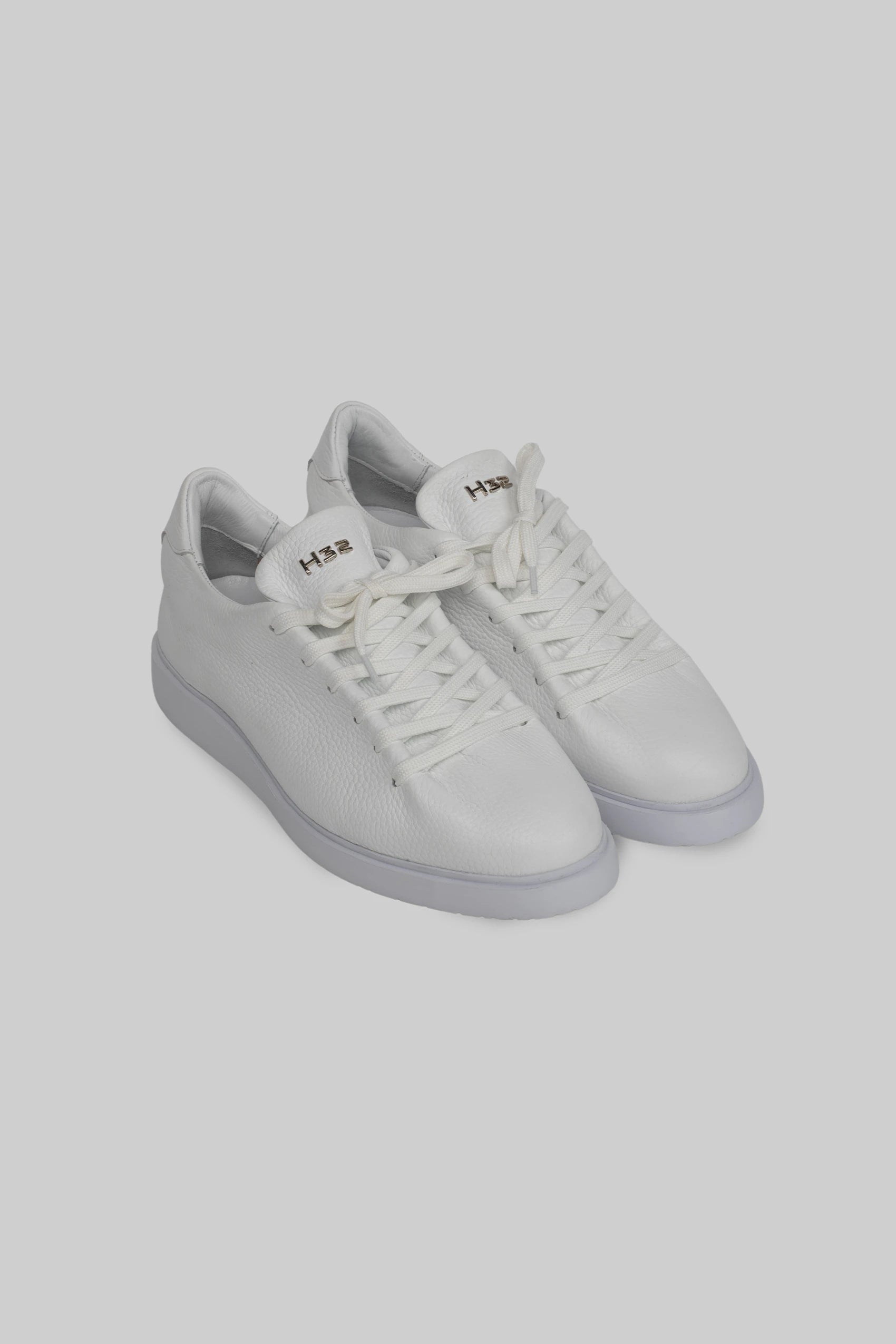 White leather sneakers