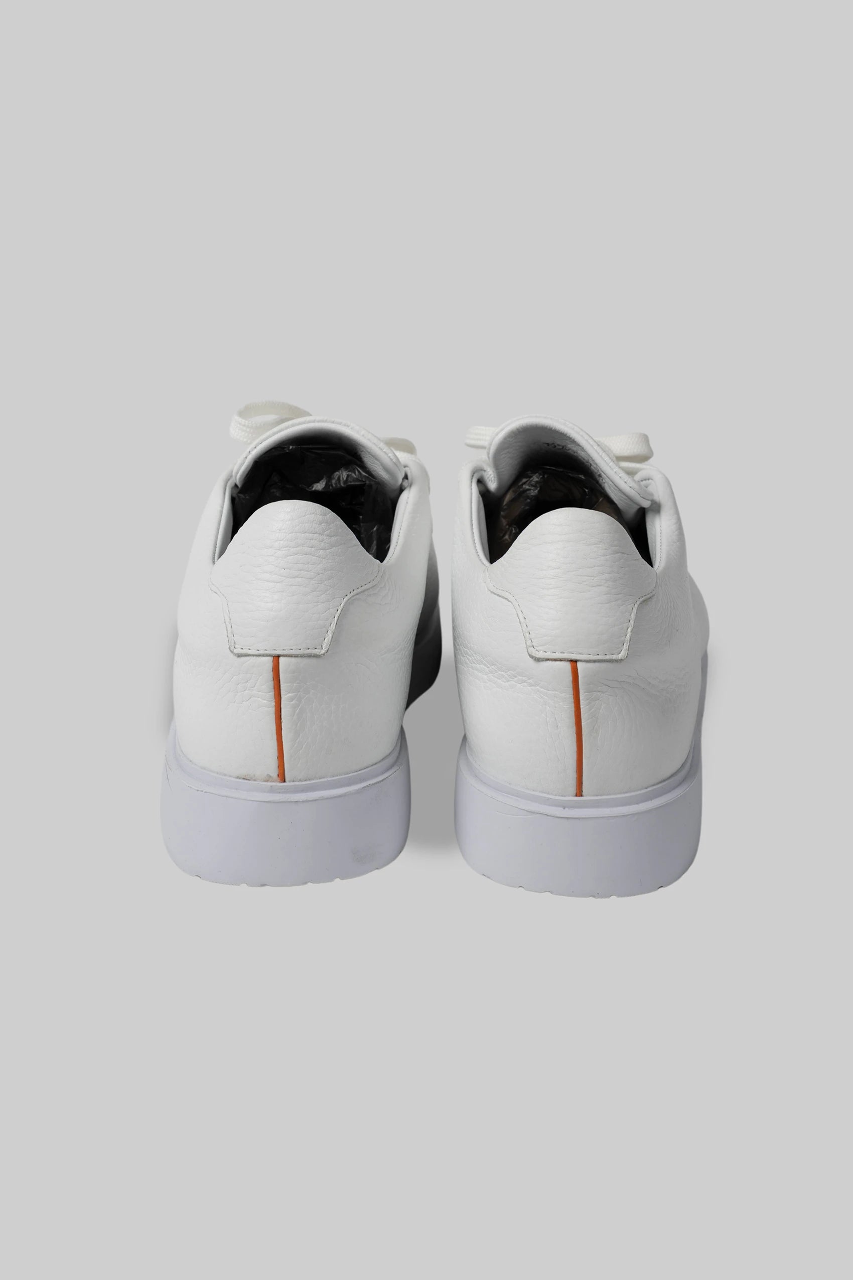 White leather sneakers